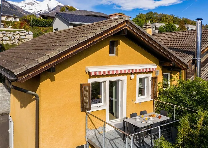 O Rendez Vous Maison Mitoyenne Piscine Chauffée Mars-octobre * Grimisuat