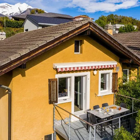 O Rendez Vous Maison Mitoyenne Piscine Chauffee Mars-octobre * Grimisuat